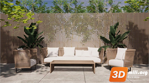 Outdoor Sofa Skp Files